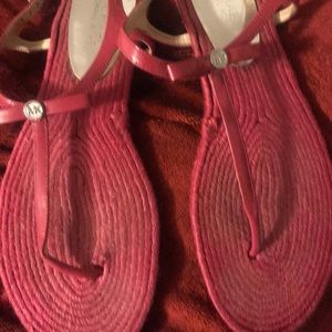 Women's pink Michael Kors sandals size 11